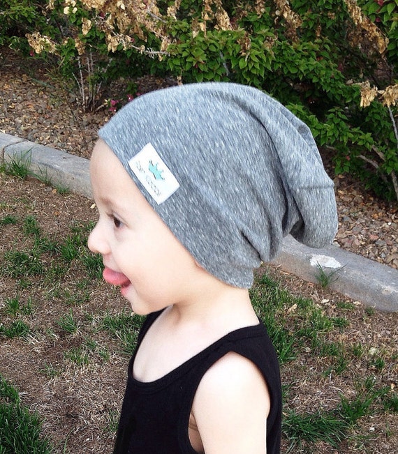 knit boy hats slouch for Gray boy hipster  toddler beanie/ hat  beanie beanie/ Slouchy / Toddler