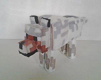 giant minecraft wolf plush