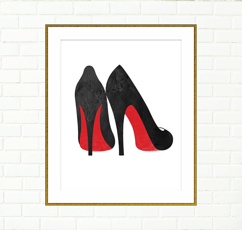 High Heels Art Print Vanity Wall Decor Fashion Wall Art