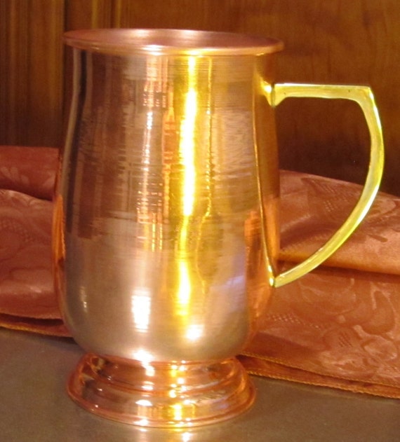 Pure Copper Bronze Beer Mug by EXCLUSIVITIES4U on Etsy