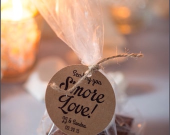 Smore Wedding Favor, Wedding Favor, Smore Favor Tags, Wedding Favor Tags, Wedding