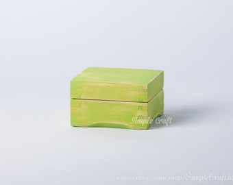 Small Wooden Box - Baby Keepsake Box - Memory Box - Jewelry Box - Beach Wedding Gift - Greenery Wedding - Ring Box - Earrings Box - Wood Box