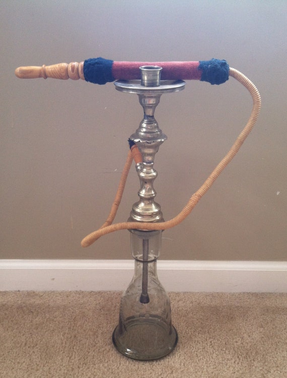 Antique Glass and Copper Turkish Hookah by TurkishAntiques on Etsy