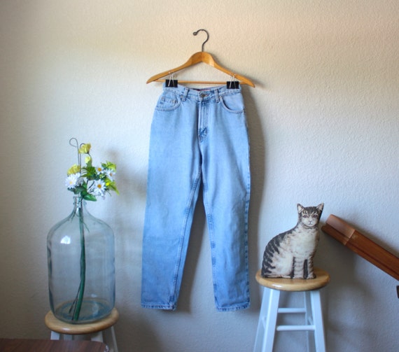90s OLD NAVY High Waisted Light Wash Denim Jeans by TheSummerBook