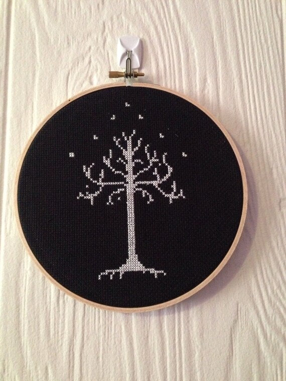 Tree of Gondor Lord of the Rings-finished by CrossStitchedSass