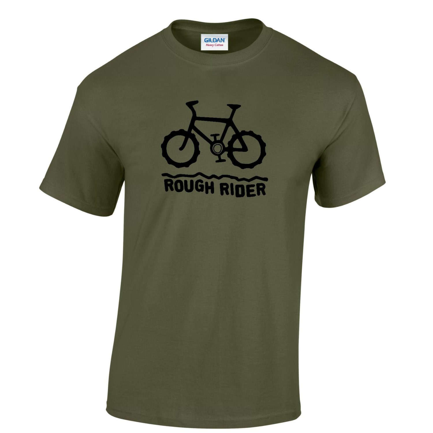 Mountain Bike t-shirt. Bicycle muddy off-road biking by BrawTees