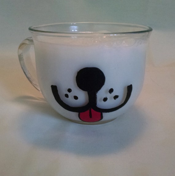 Items similar to Dog Face Mug, Puppy Mug, Coffee Mug, Animal Face Mug