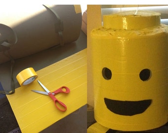 DIY Lego Head Costume Foam Mat