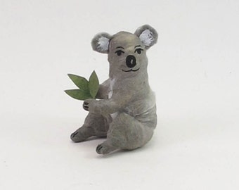 Vintage Inspired Spun Cotton Koala Ornament/Figure