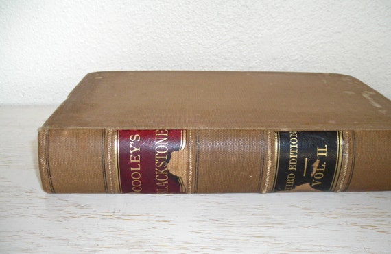 Cooley S Blackstone 1884 Commentaries On The Laws Of