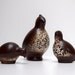 quail family figurines