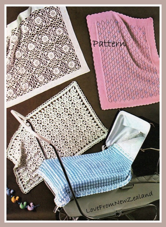 Four in one Shawls/Baby blankets Pram covers by LoveFromNewZealand