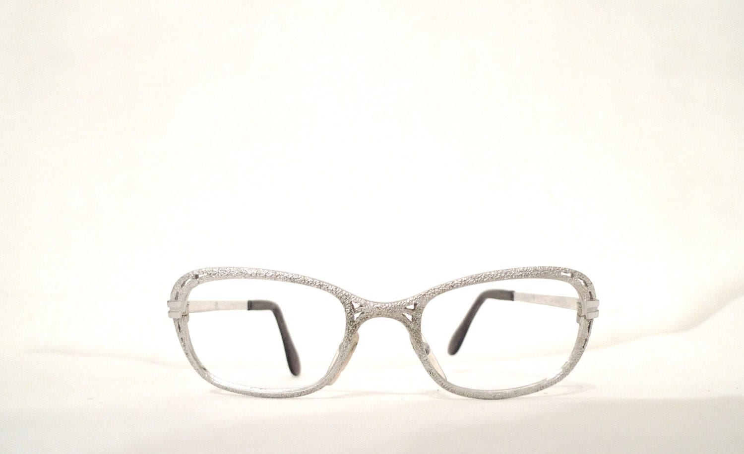 Mod White Gold Eyeglass Frame. 1/20 12KT GF Metal Glasses.