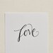 handlettered rubber stamp: "Love" by bastisRIKE