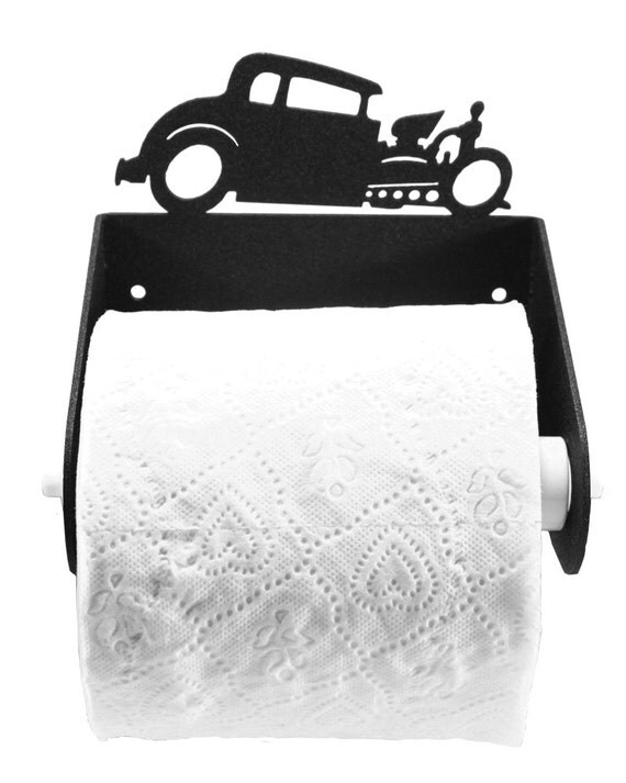 Farrell Hot Rod Auto Car Metal Toilet Paper Holder by swenproducts