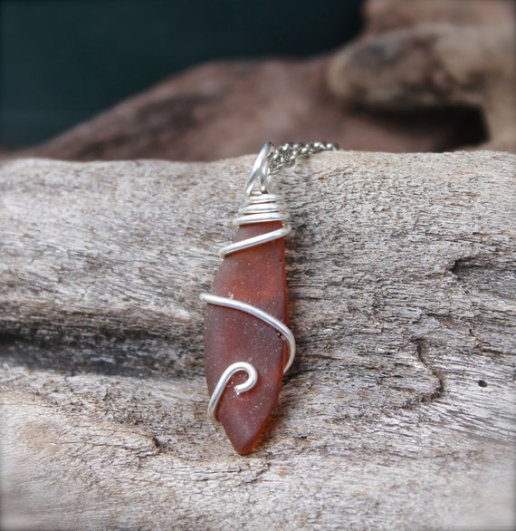 Sea Glass Necklace made in Hawaii Hawaiian Jewelry