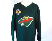 1990's Minnesota Wild Practice Jersey By Pro Player, Size Large