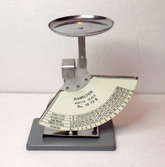 1970s Hamilton Counterbalance Scale Postal / Food Scale
