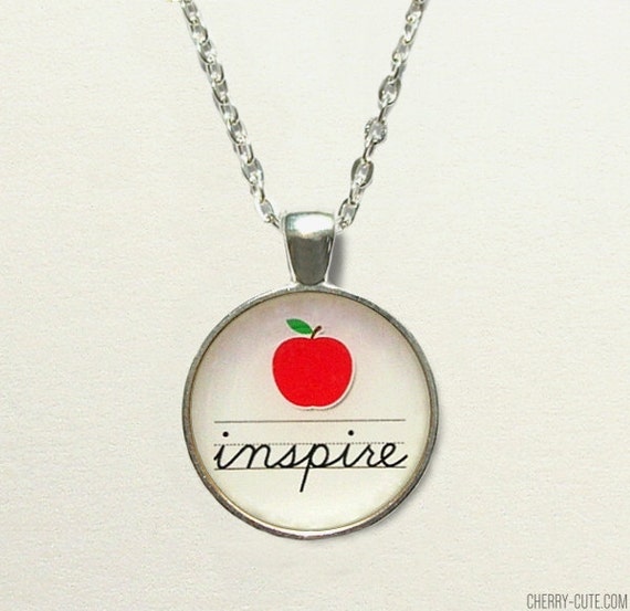 Inspire Teacher Necklace teacher jewelry necklace preschool