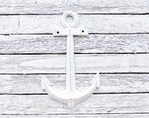 White Anchor Wall Decor