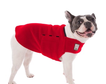 FRENCH BULLDOG Tummy Warmer, Dog Sweater, Fleece Dog Coat, Fleece Dog Jacket, Shirts for Dogs, Dog Vest, Dog Clothes, Dog Clothing, Jammies