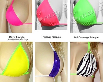 5 Patterns Easy Sew -Bikini Tops Triangle Bikini Top PDF Download **Pattern Only** Bikini Sewing Patterns