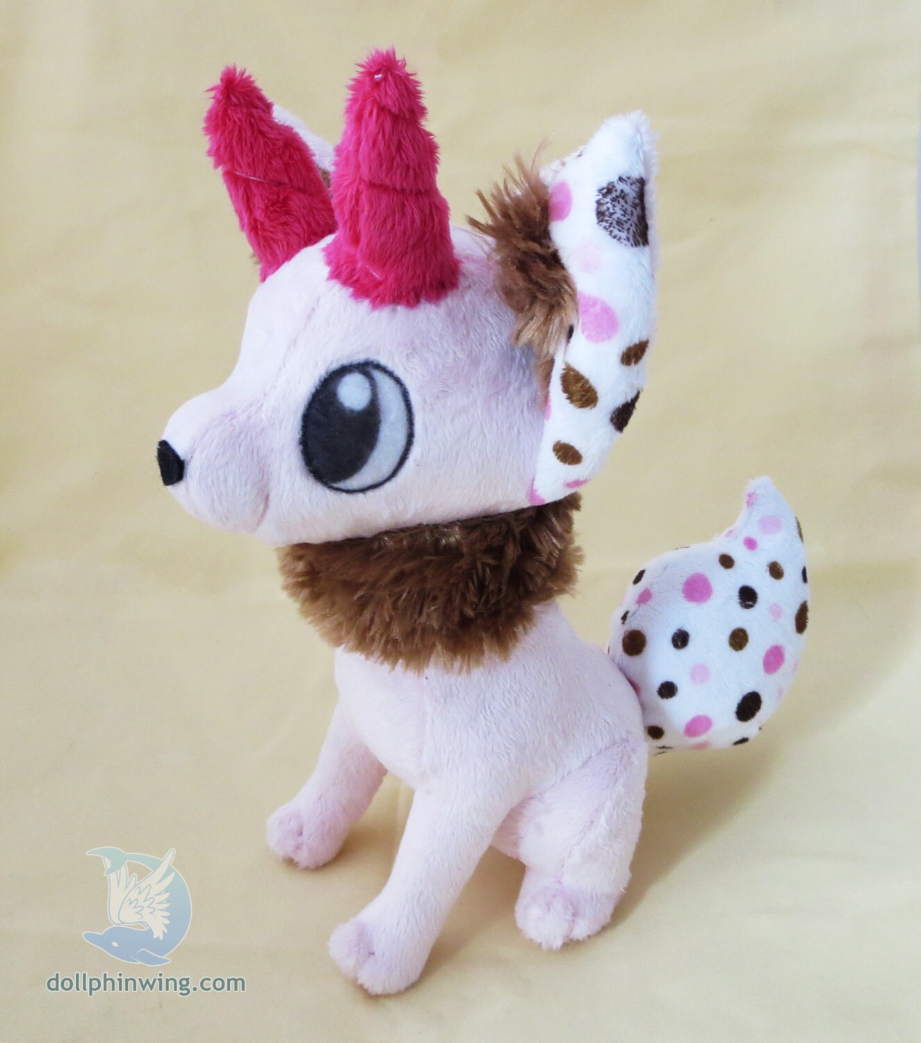 pink fox plush