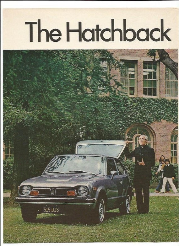 1973 Advertisement Honda Civic 2 Pages Hatchback of Notre Dame