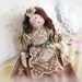 Art Doll Cloth Doll Soft Sculpture Doll MARETTA 17" OOAK Handmade Handcrafted CharlotteStyle SIGNED