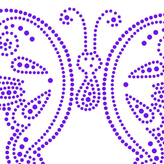rhinestone butterfly template silhouette de file
