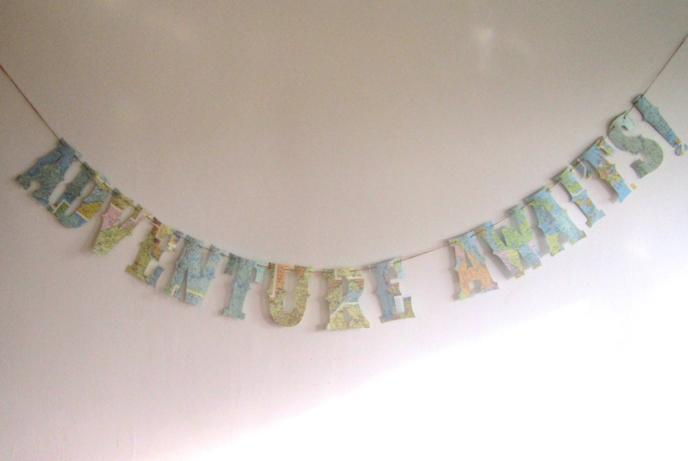  Adventure Awaits Wedding Banner Wedding Decoration Garland