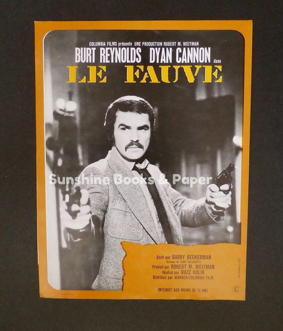 Burt Reynolds Belgian Movie Poster Shamus 1973 by SunshineBooks