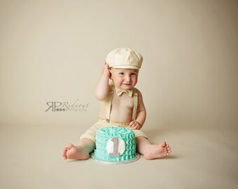 Baby Boy Clothes, Toddler Boy, Ring Bearer Outfit, Cake Smash Outfit, Newsboy, Photo Prop, Photo Outfit, Birthday Outfit, Suspender Outfit