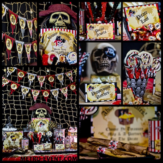 Custom Pirate Birthday Decorations Il_570xn