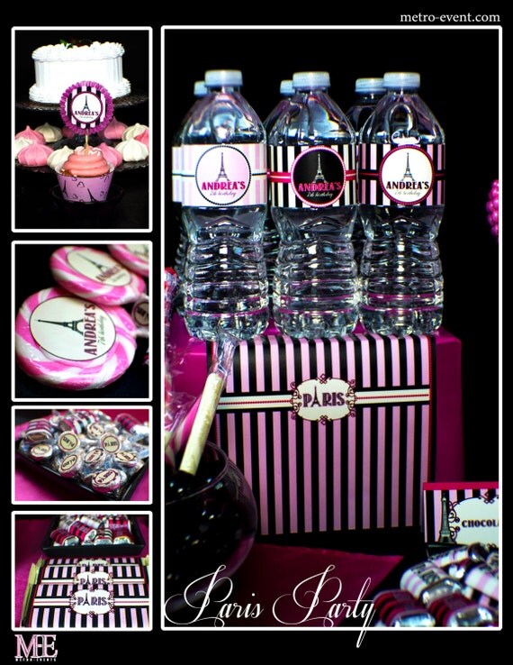 Paris Birthday Custom Party Decorations Il_570xn