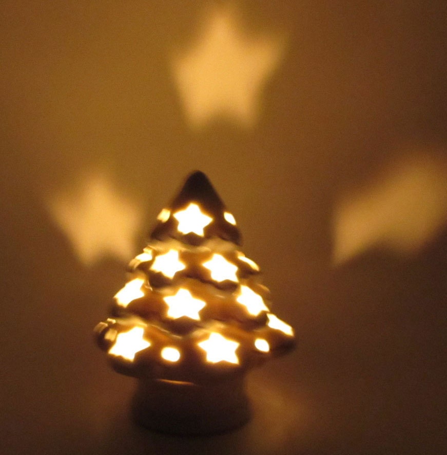 white ceramic christmas tree tea light tealight candle holder white ceramic christmas tree tea light tealight candle holder