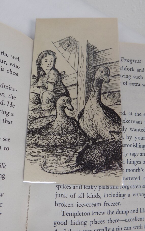Charlotte's Web Bookmark-CWB02 by TurningThePage on Etsy