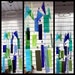 Wind Chime, Stained Glass Chime, Glass Windchime, Blues and Greens, Garden Decor, Home Decor