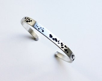Thick Sterling Silver Lunar Inspired Cuff