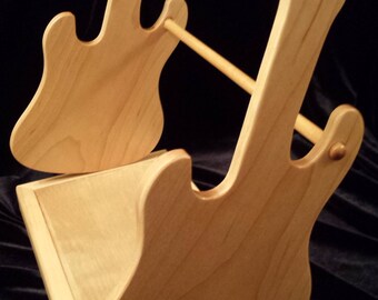CD DVD Games Holder, Organizer - Maple Guitar Design