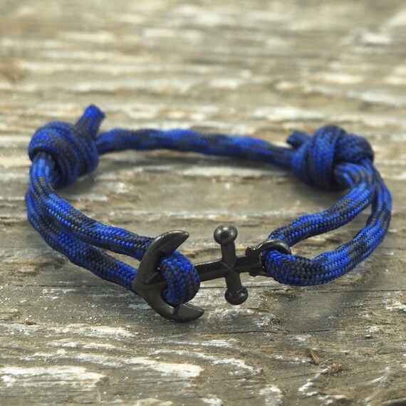 Nautical Bracelet Paracord Bracelet Anchor by DesignedTurning