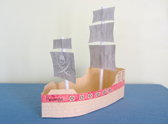 3D Paper Pirate Ship