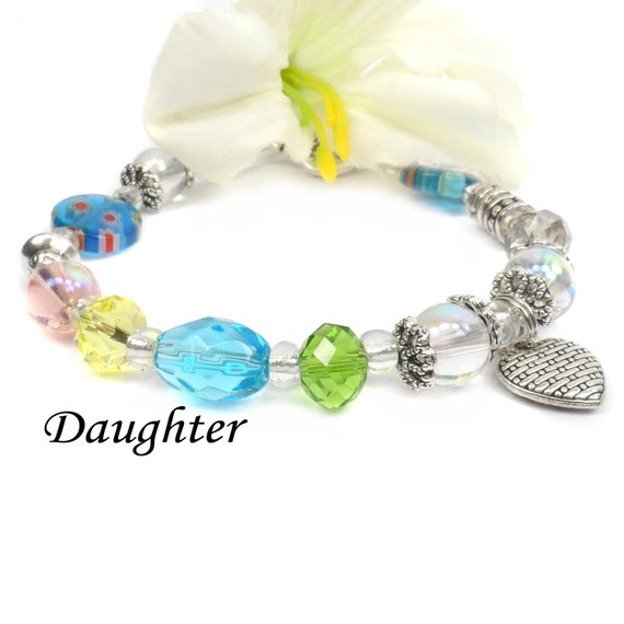 Bracelet for Daughter Special Gift for Daughter Poem B104