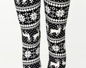 Winter Leggings Pants Women Snowflake Leggings Yoga Fitness Workout ...