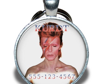 Pet ID Tag - David Bowie *Inspired* - Dog tag, Cat Tag, Pet Tag