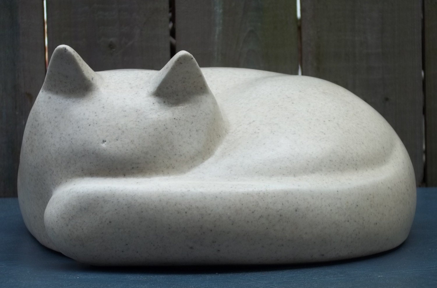 1976 AMR Stone Cat Sculpture Minimalist Modern Retro