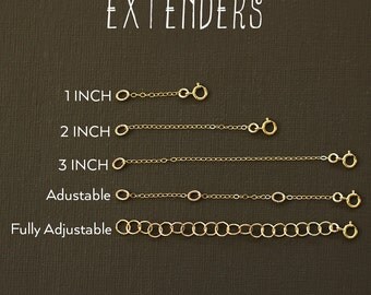 Necklace Extender - Extenders in Gold Fill, Rose Gold Fill and Sterling Silver