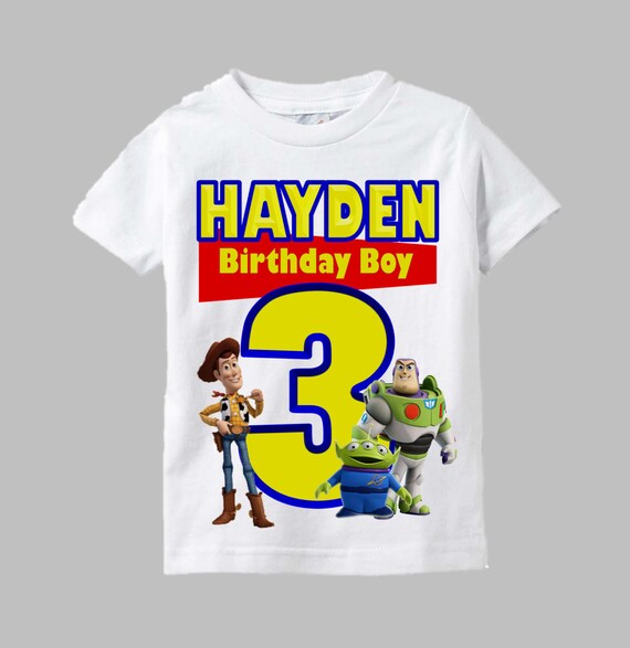 Toy Story Birthday Shirt Toy Story Shirt with Woody and Buzz