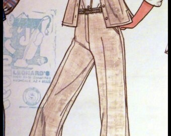 Butterick 5931 Misses' Shirt, Vest, Skirt & Pants Size 14 UNCUT