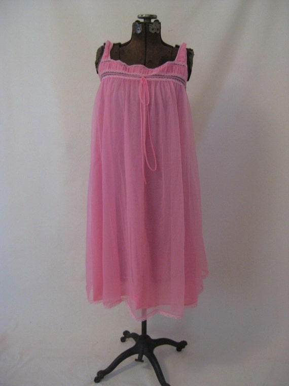 Pretty In Pink Vintage Baby Doll Negligee by MyTimelessAffair